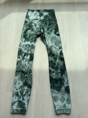 lululemon athletica Green Tie Dye Align Leggings